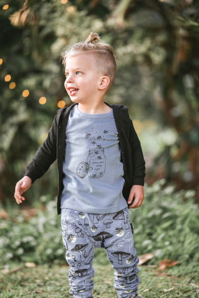 Aster & Oak Organic FIREFLY JAR Print Tee