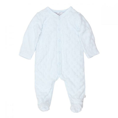 BÉBÉ by MINIHAHA - SPOT LAYETTE Blue Circle Romper