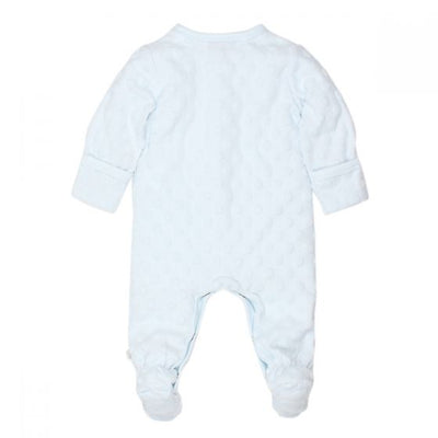 BÉBÉ by MINIHAHA - SPOT LAYETTE Blue Circle Romper