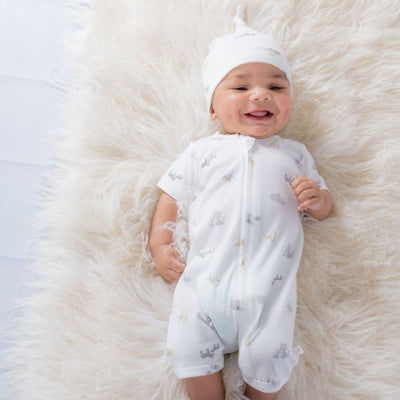 WHITE LABEL by MINIHAHA - SAFARI Short Sleeves Romper