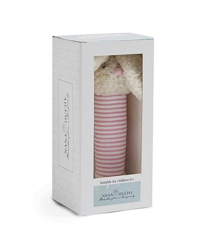 NANA HUCHY Bella The Bunny Baby Rattle - Pink