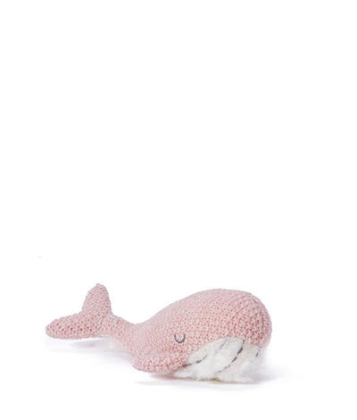 NANA HUCHY Wanda Whale Rattle - Pink
