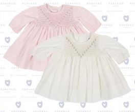 KORANGO Classic Baby Twill Smocked Dress