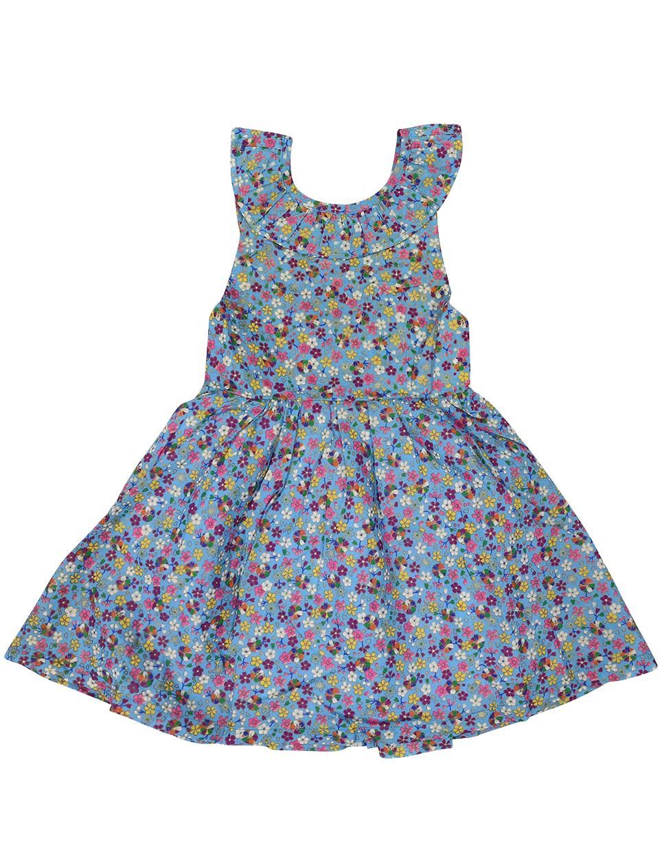 KORANGO Floral Dress in Blue