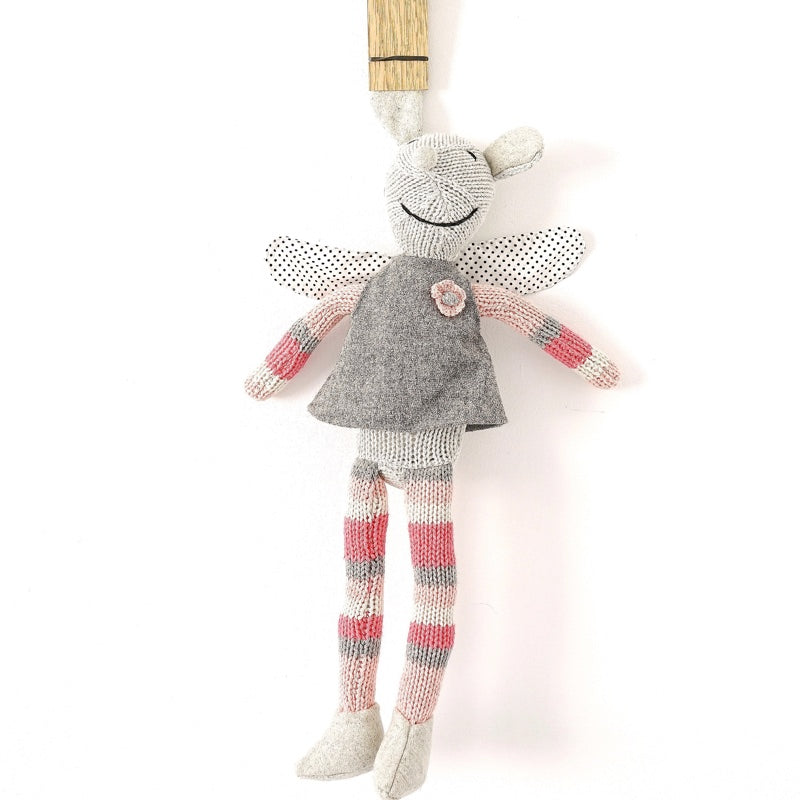 And The Little Dog Laughed - Hand Knitted 'Millicent" the Fairy Mouse