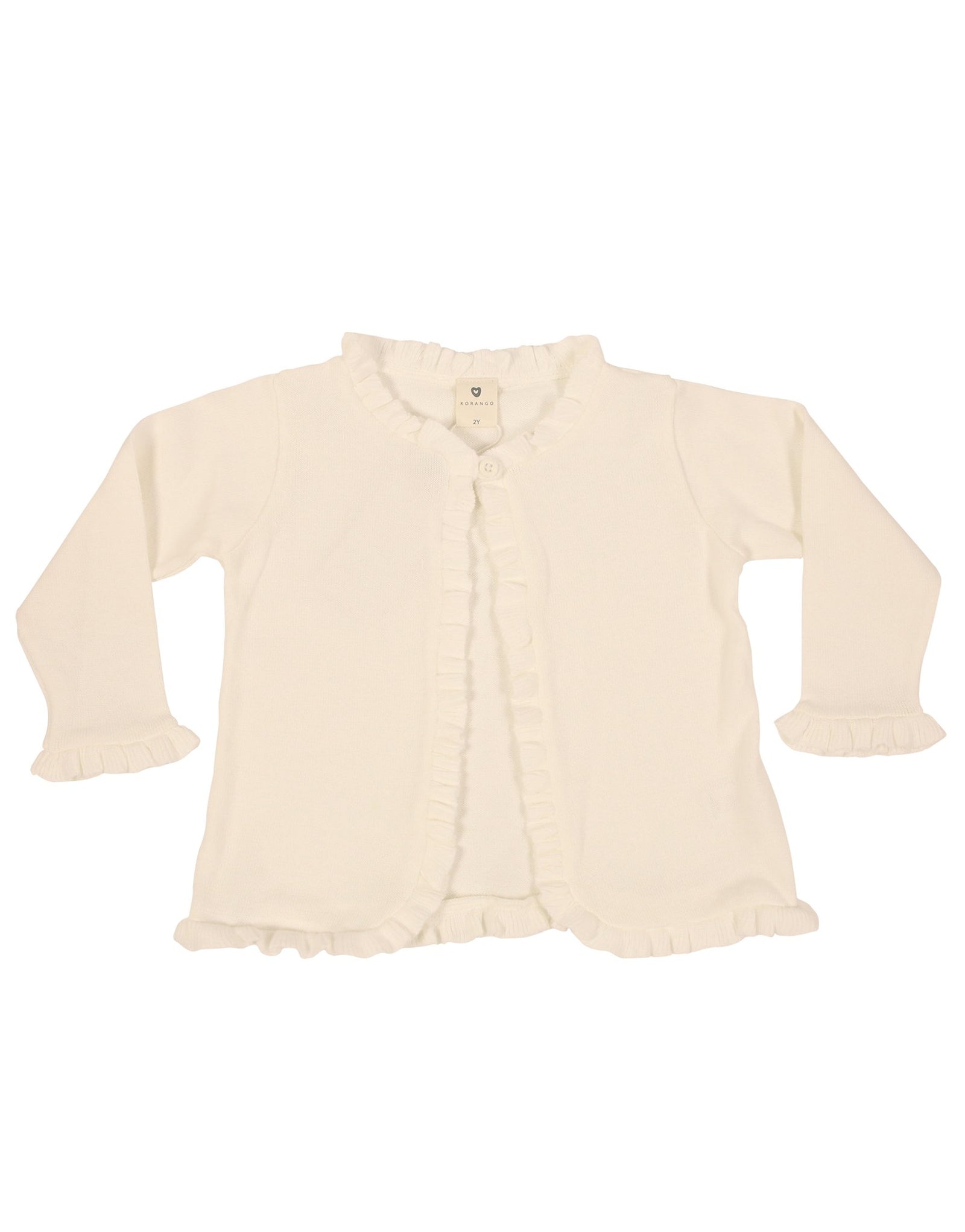 KORANGO Flower Girl Ruffle Cardigan