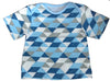 And The Little Dog Laughed Blue Geometric Tshirt
