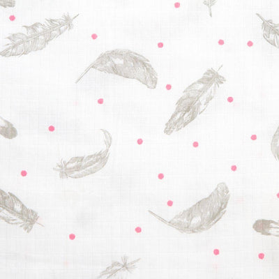And The Little Dog Laughed - Mmm & Feather Muslin Wrap - Twin Pack