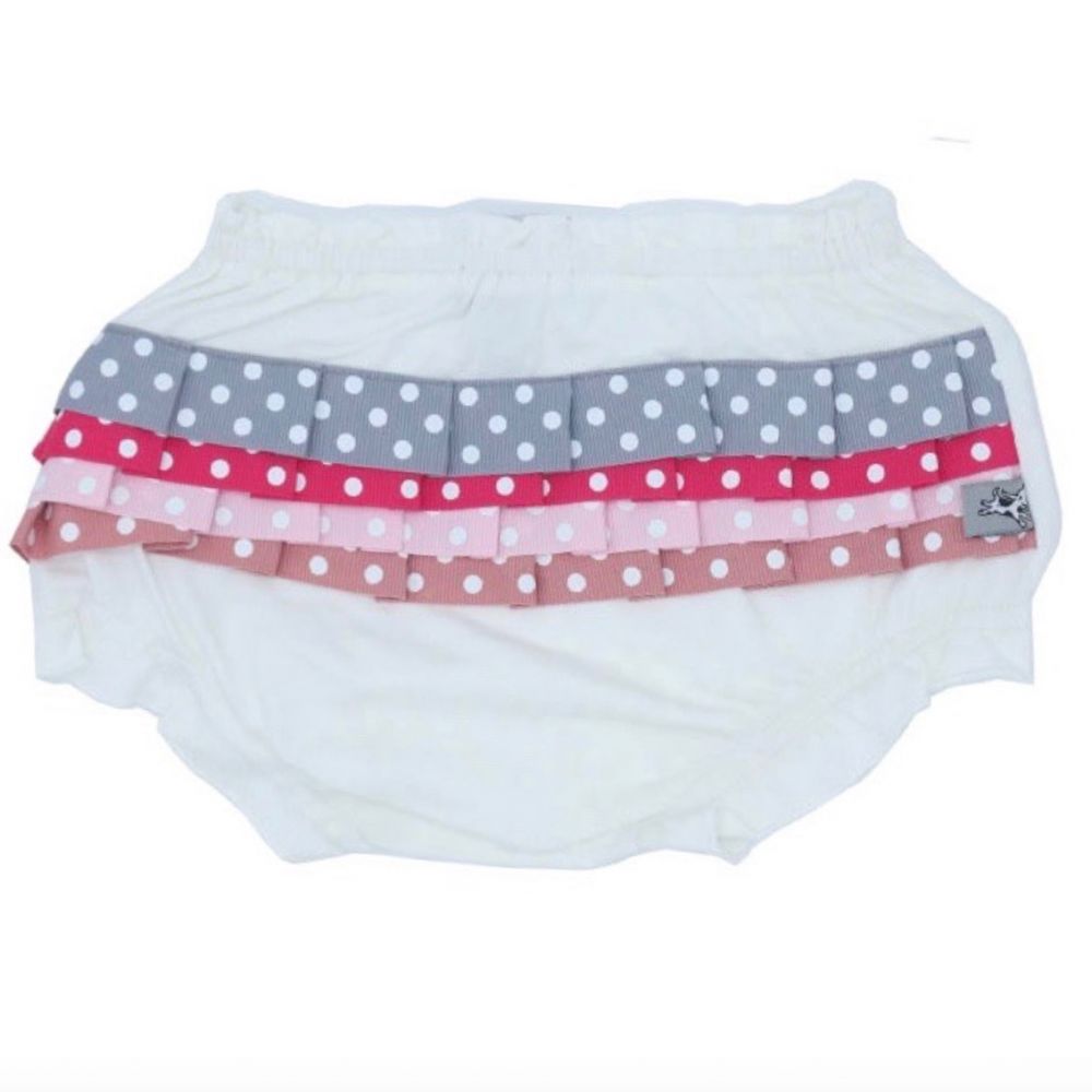 And The Little Dog Laughed Frilly Charlotte Nappy Cover