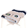And The Little Dog Laughed - Sky Blue Hand Crochet Blanket