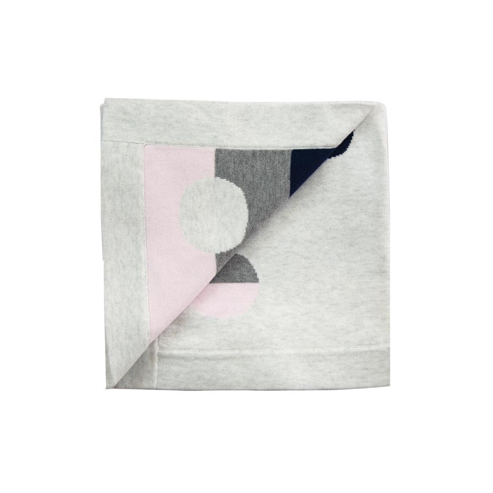 BEANSTORK - Confetti Blanket by Grey/Pink