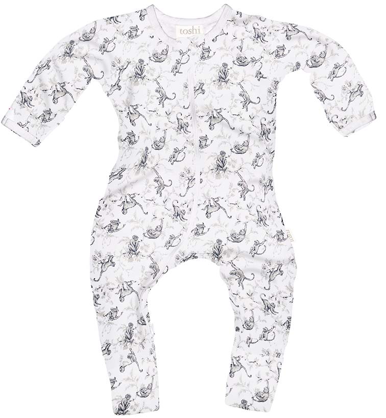 Toshi - Onesie Long Sleeve Monkeys