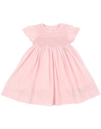KORANGO Sweet Style Timeless Smocked Dress - Baby Pink
