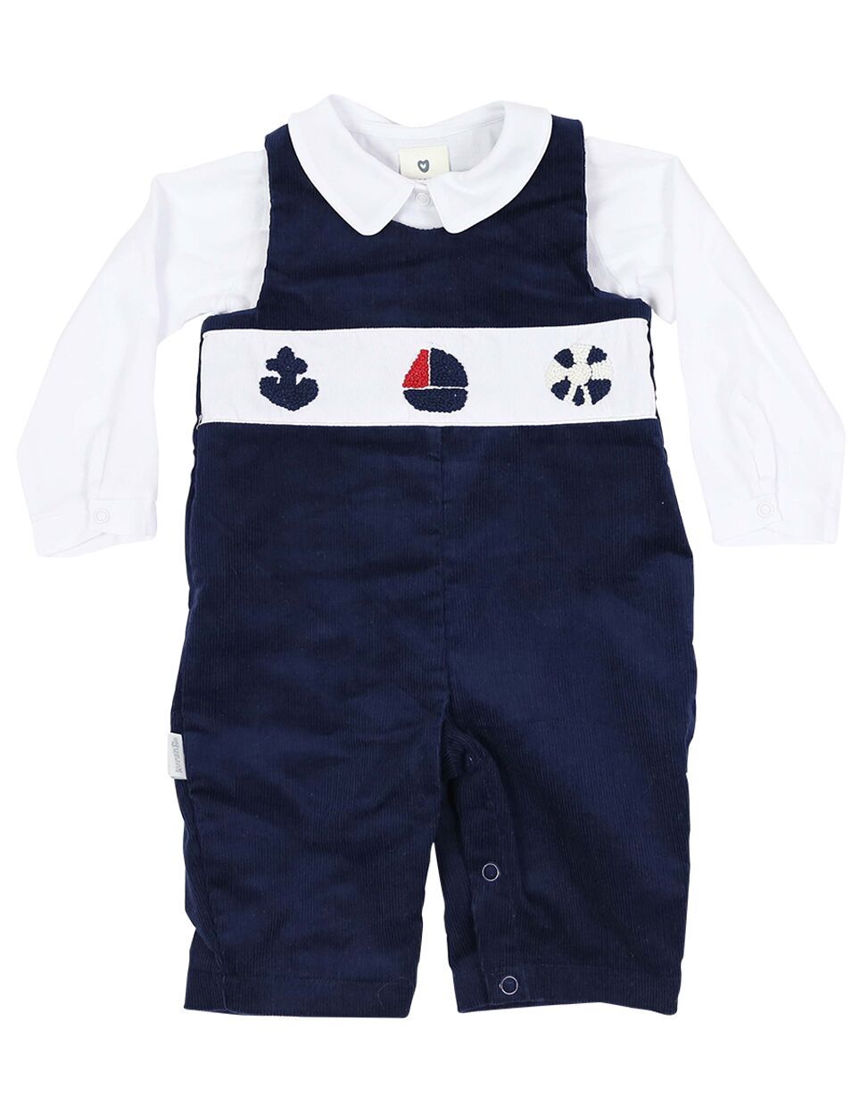 KORANGO Classic Little Boater Cord Sailor Overall - Navy