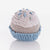 PEBBLE Cupcake Rattle Organic Blue