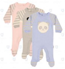 KORANGO Baby Panda Knit Romper