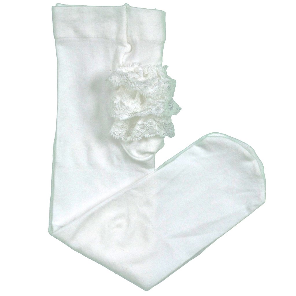 KORANGO Classic Rosettes Frill Tights 2 pack