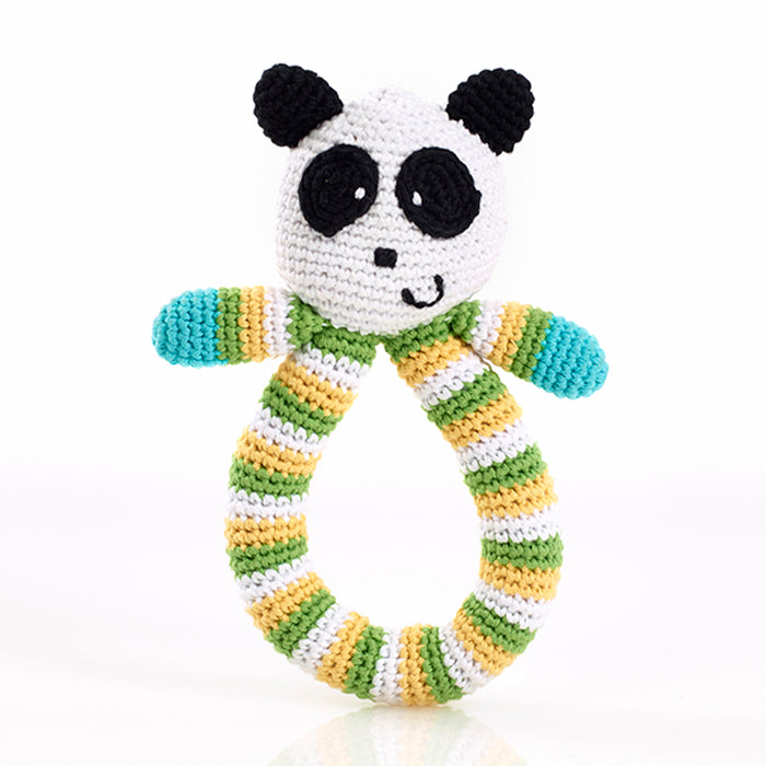 PEBBLE Ring Rattle Panda