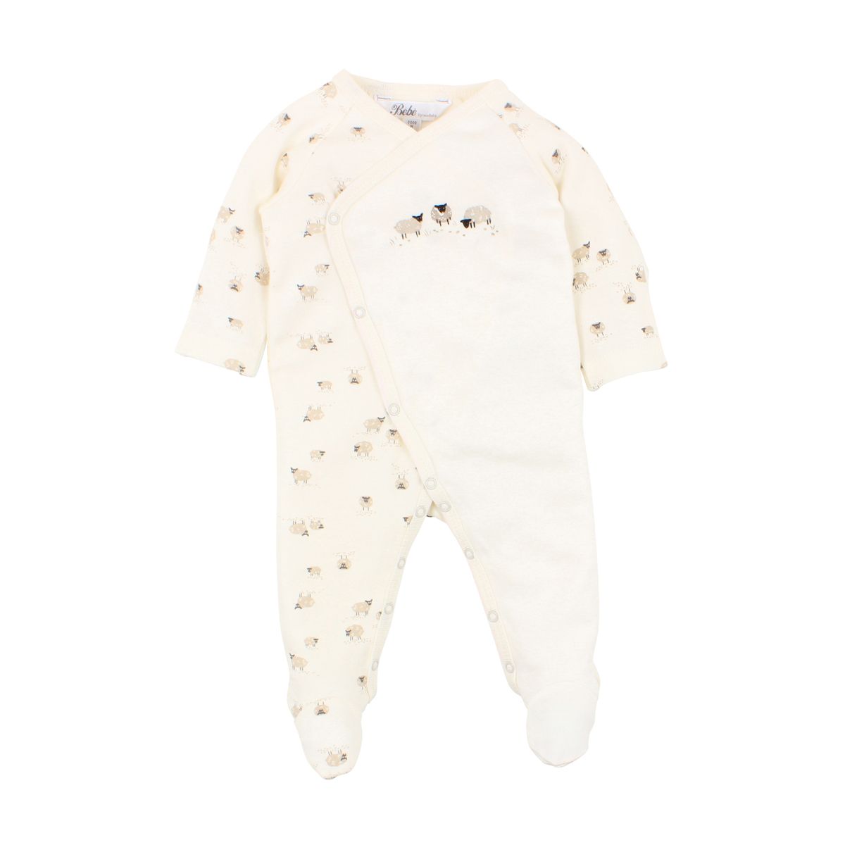 BÉBÉ by MINIHAHA - SHEEP Print Wrap Romper