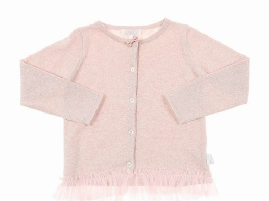 BRITT Sparkle Cardigan - Metallic Rose (18-24 months)