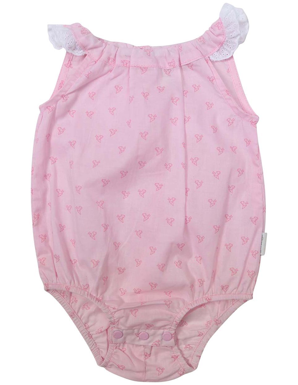 KORANGO Origami Woven Sunsuit in Pink