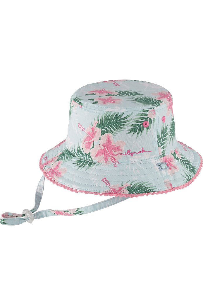 Millymook Girls Bucket Hat - Brooke Pink