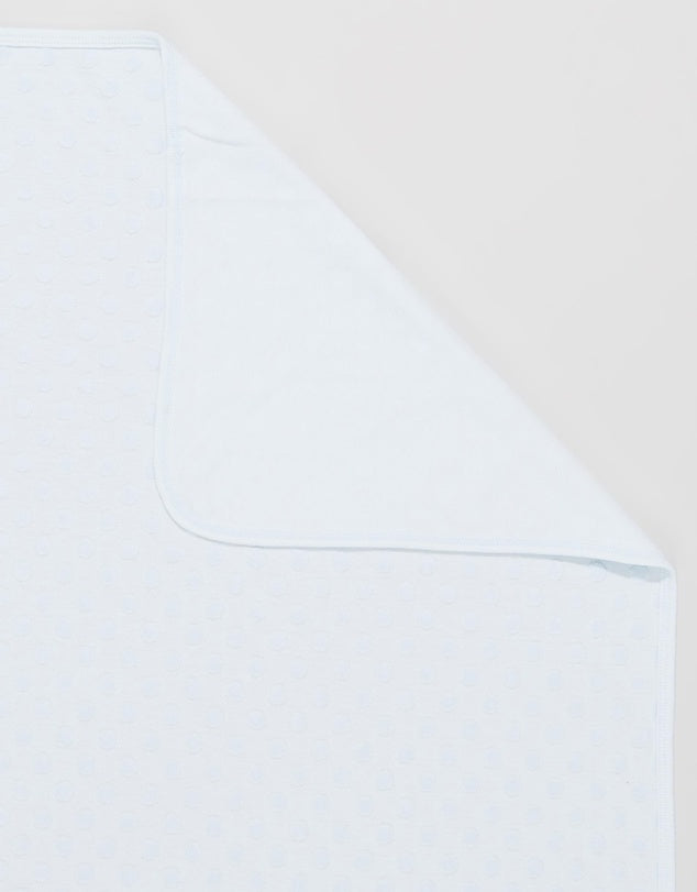 BÉBÉ by MINIHAHA - SPOT LAYETTE Blue Circle Bunny Rug