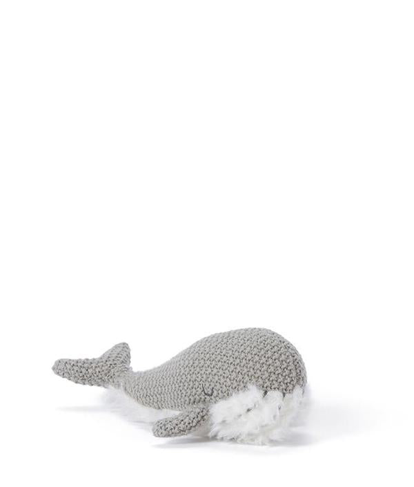 NANA HUCHY Wanda Whale Rattle - Grey